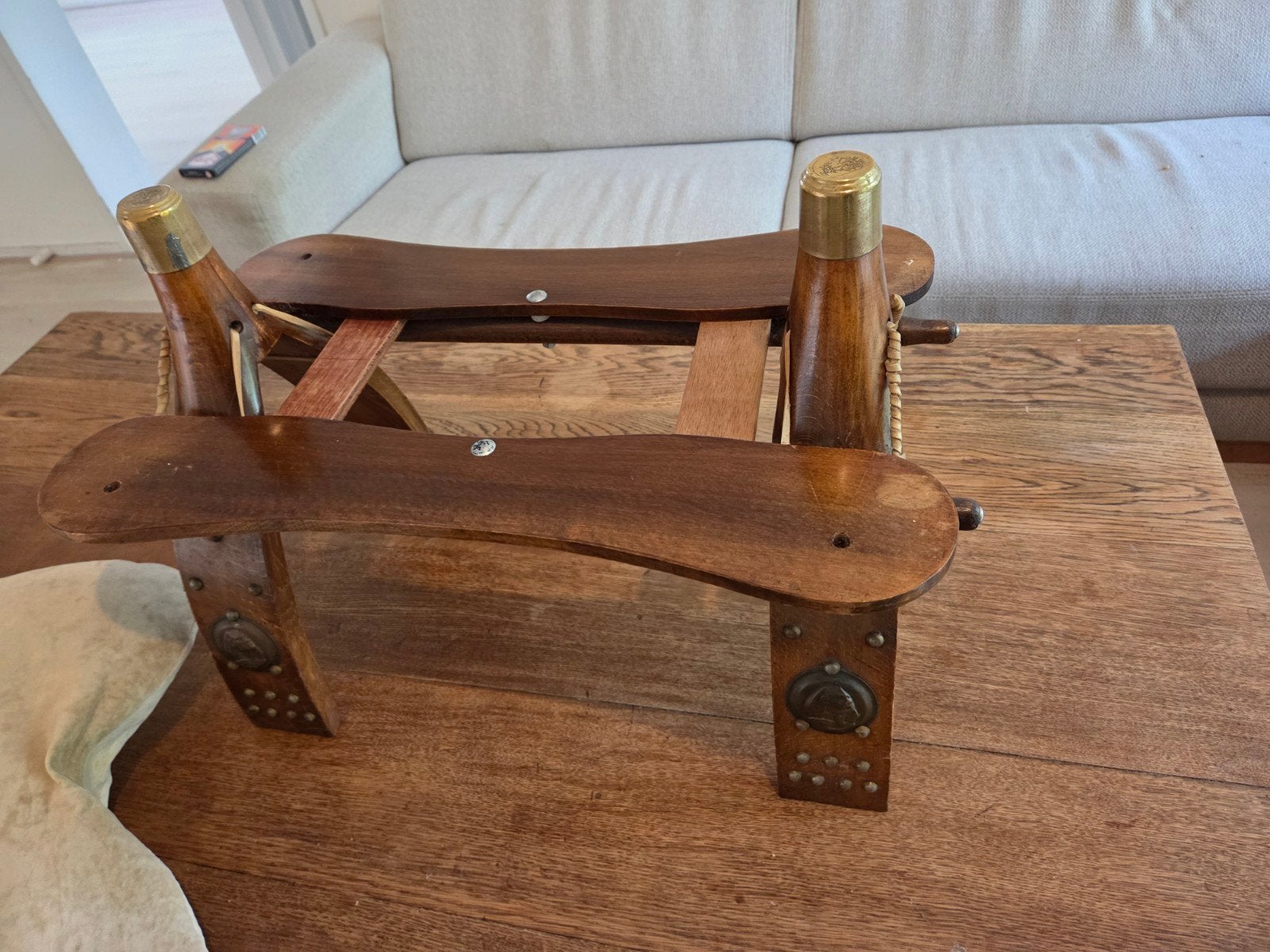 Decoratieve Kamelenzadel Kruk met Kussen, Antiek en Kunst, Ophalen of Verzenden