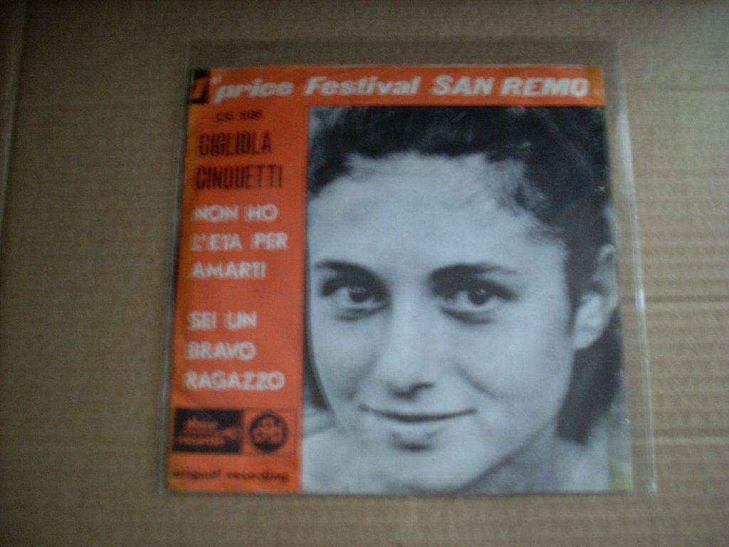 Gigliola Cinquetti - Non Ho L'eta Armarti ----4089, Fotohoes, Verzenden, Gebruikt, Pop