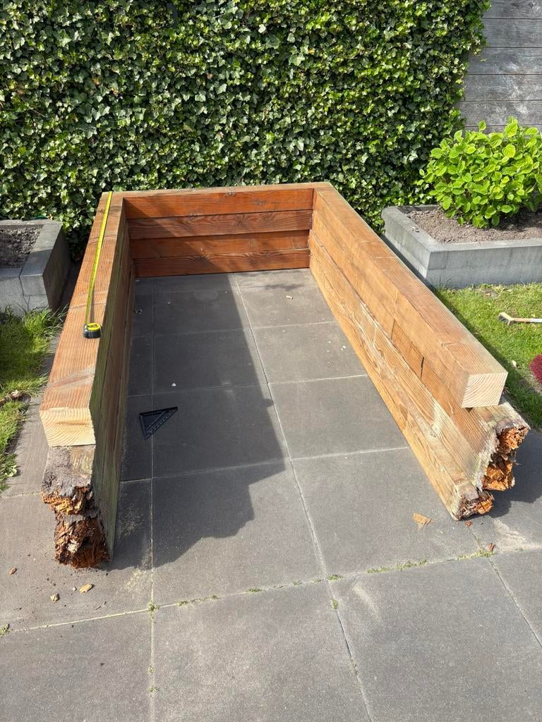 Gratis 15x15 Pergola palen, overkapping palen, sierpalen, Tuin en Terras, Palen, Balken en Planken, Ophalen, Zo goed als nieuw
