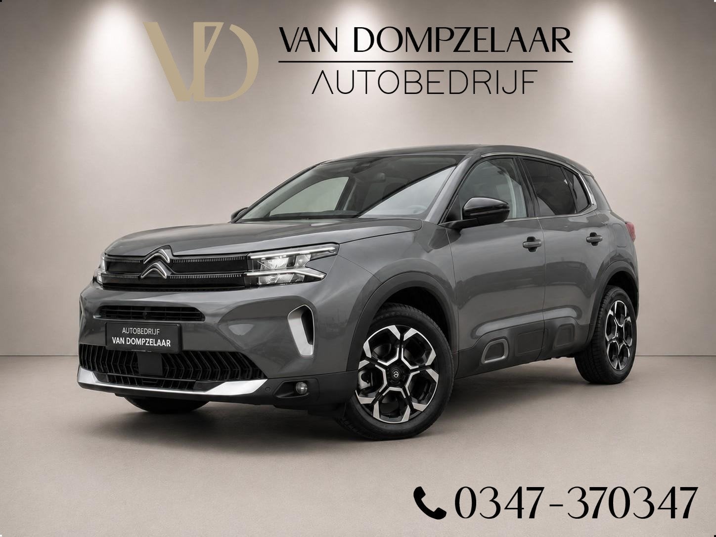 Citroën C5 Aircross 1.2 HYBRID 145PK AUTOMAAT PLUS UITV / N, Auto's, Citroën, 145 pk, 1199 cc, C5 Aircross, Leder en Stof