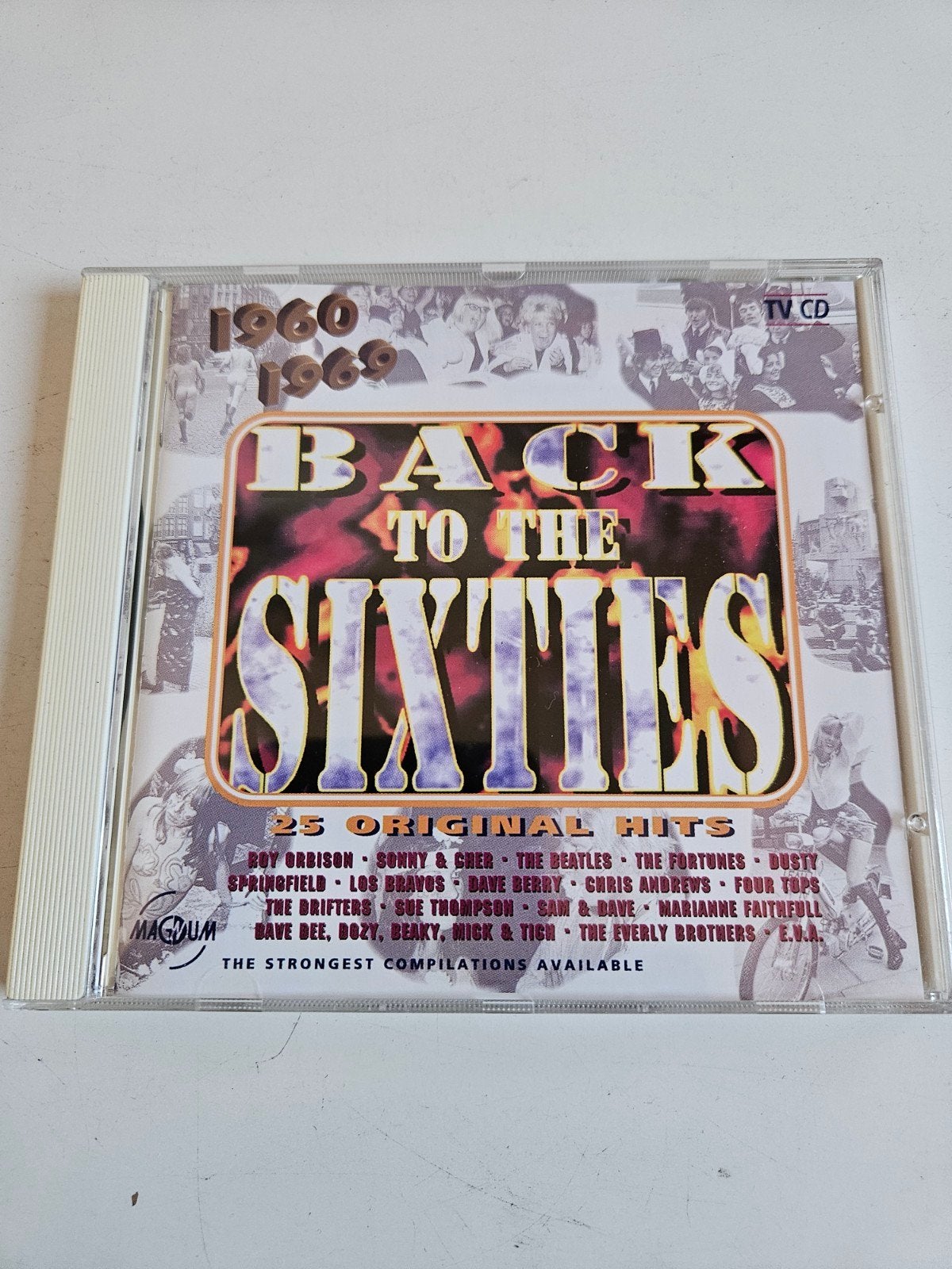 Back to the Sixties CD - 25 Original Hits (Pop, Rock), Cd's en Dvd's, Ophalen of Verzenden, Zo goed als nieuw, Pop, Verzamelalbum