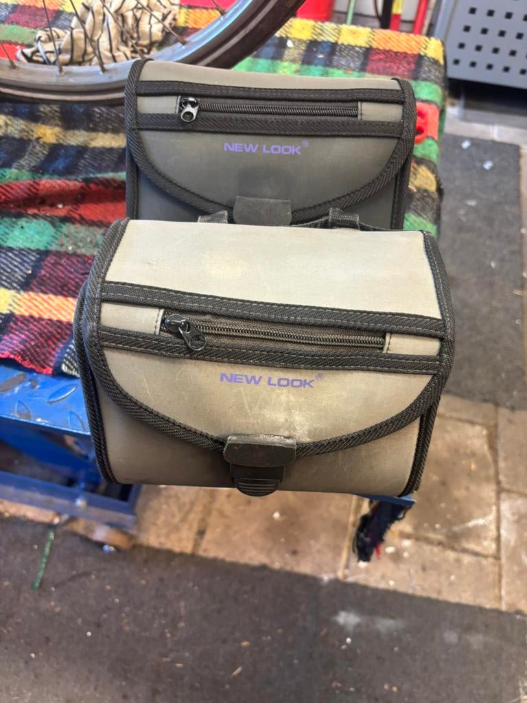 Fiets zadeltas 2x, Ophalen of Verzenden, Gebruikt