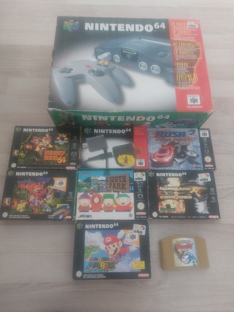 N64 met spellen, Spelcomputers en Games, 1 speler, Ophalen, Gebruikt, Vanaf 3 jaar