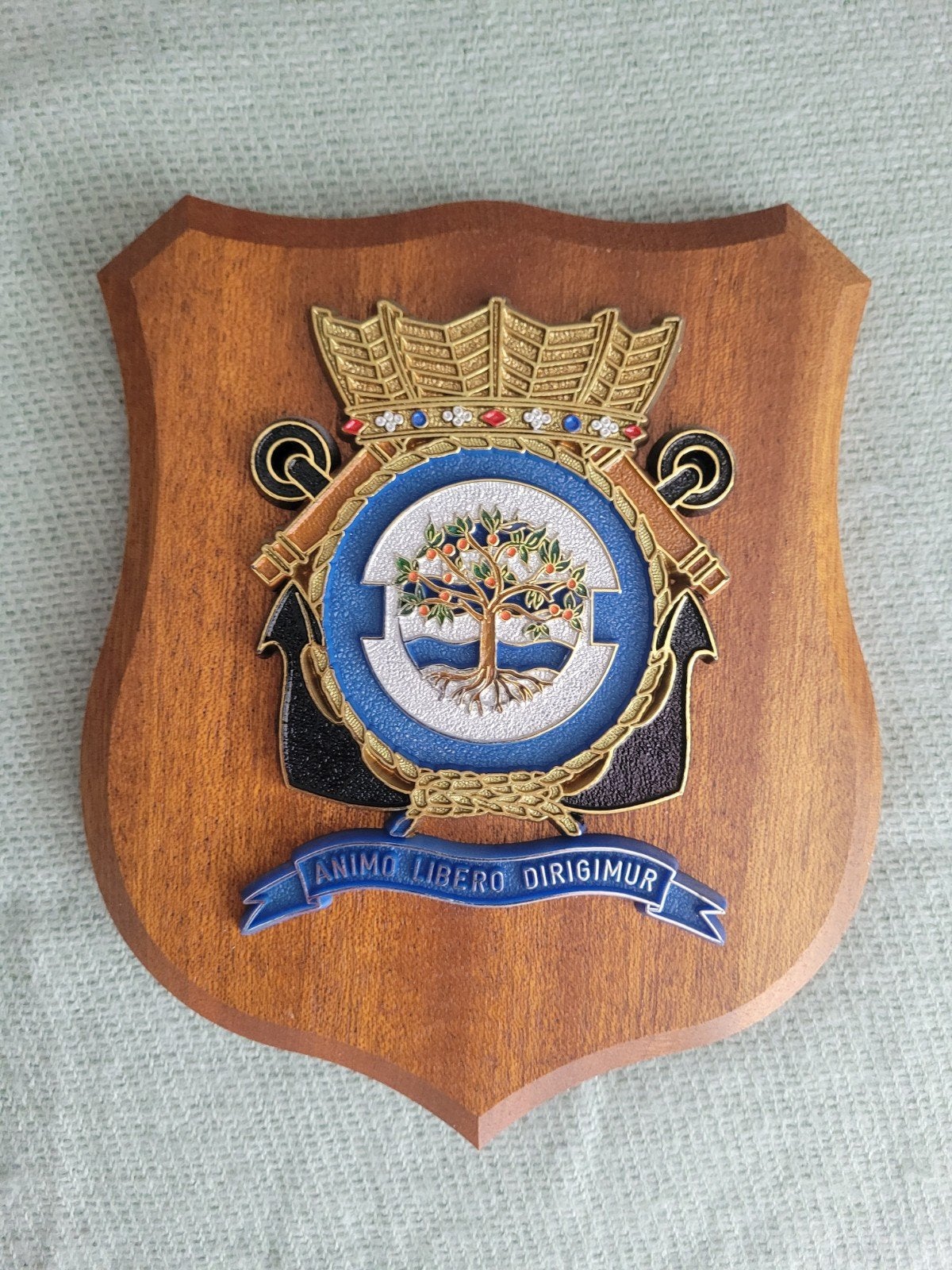 Wapenschild MLD Vl.sqdr. 320 (1949-2005) KM/ CZSK/ KLU/ CLRS, Verzamelen, Ophalen of Verzenden