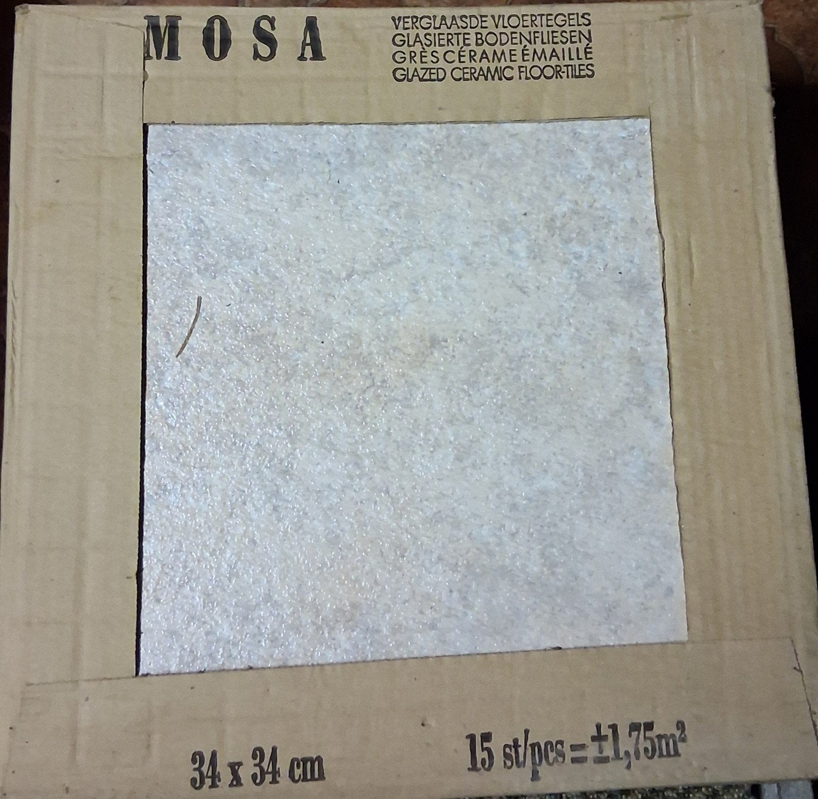 9 Mosa wandtegels 40x60 cm en 31 vloertegels 34x34 cm -, Ophalen, Keramiek, Nieuw, 5 tot 10 m²