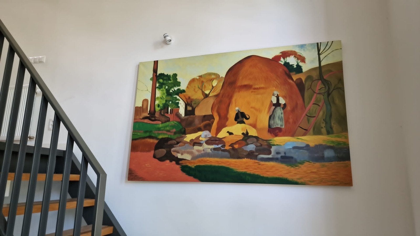 Groot Schilderij: De Gele Hooibergen van Gauguin, Ophalen, Zo goed als nieuw, Schilderij