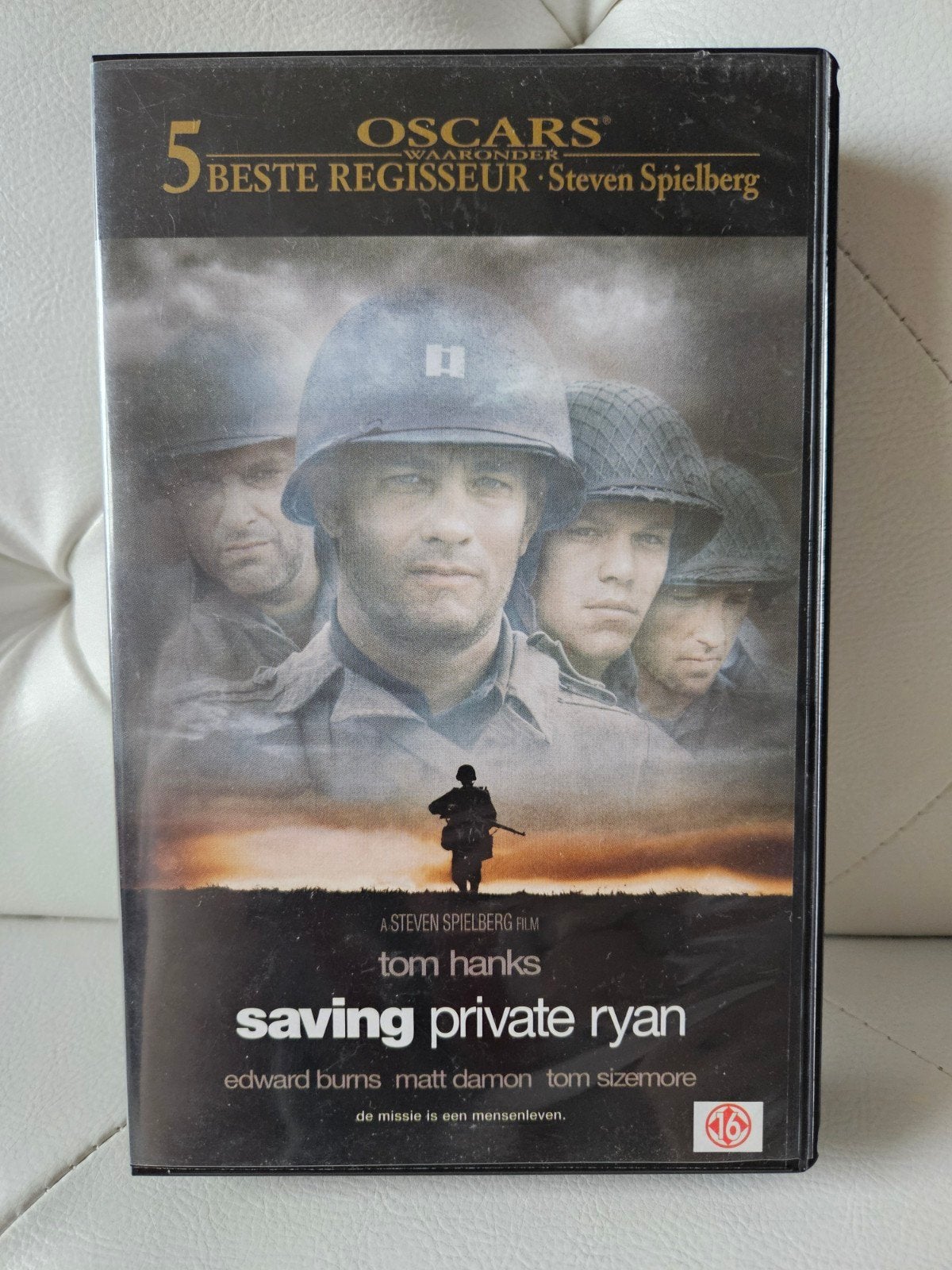 VHS Saving Private Ryan, Nederlands ondertiteld, Vanaf 16 jaar, Drama, Ophalen of Verzenden