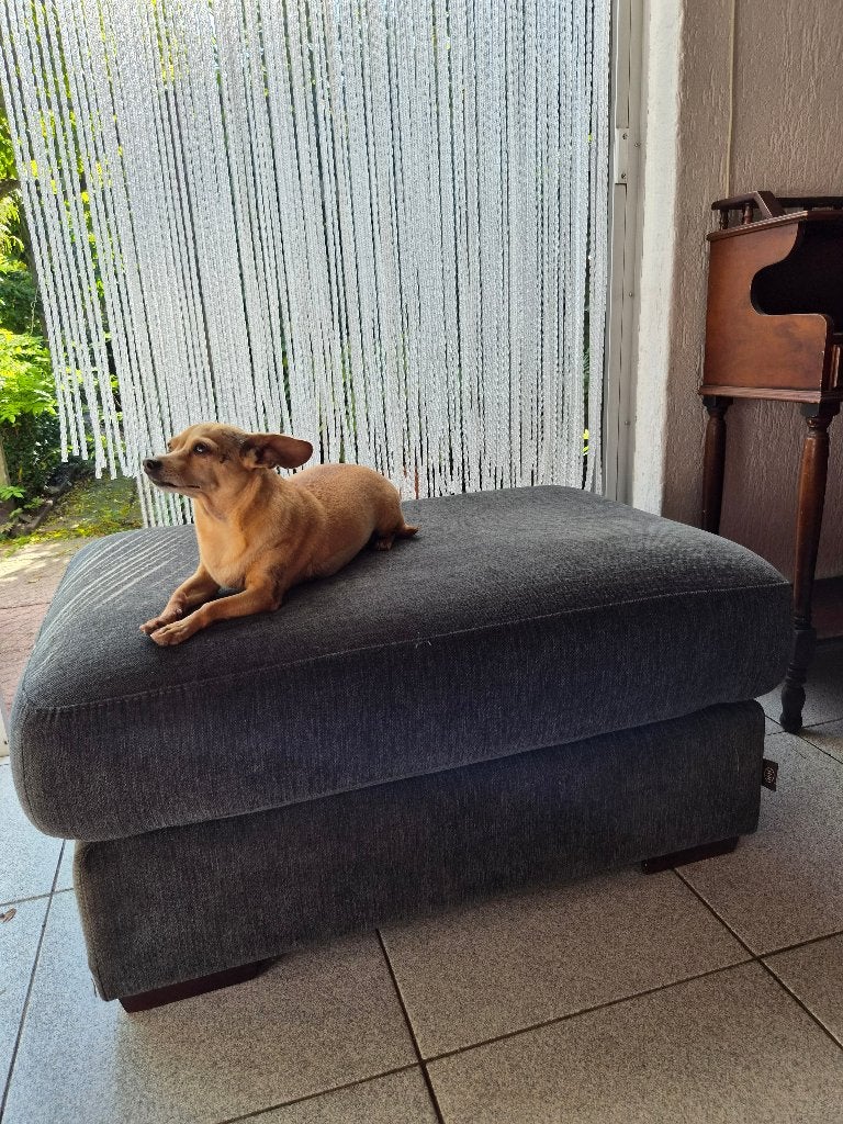 Hocker grijs, Ophalen, Overige materialen, Gebruikt, Vierkant