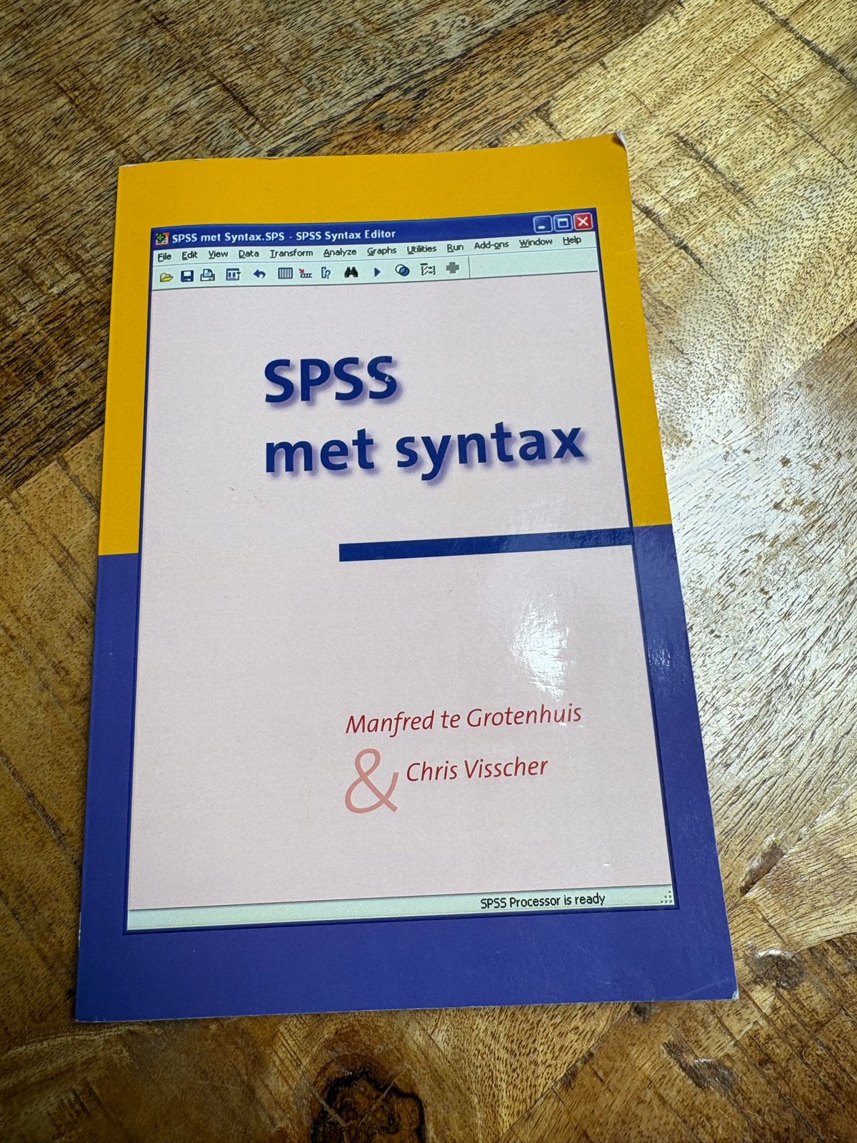 SPSS met syntax - Manfred te Grotenhuis & Chris Visscher, Verzenden, Beta, Zo goed als nieuw, WO