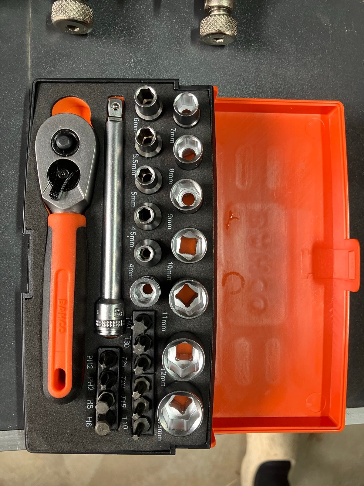 Bahco 1/4 Doppenset met ratel en bits - Nieuw, Ophalen of Verzenden, Nieuw