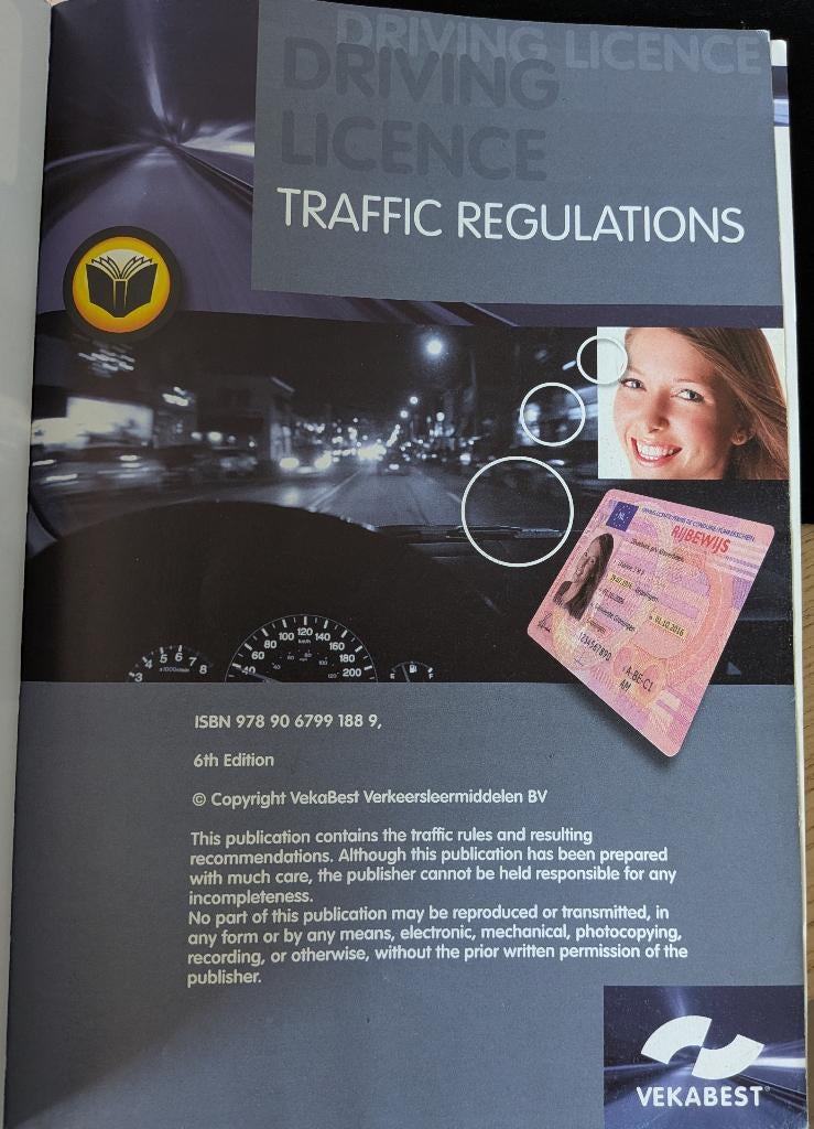 DRIVING LICENCE - TRAFFIC REGULATIONS, Ophalen of Verzenden, Gelezen