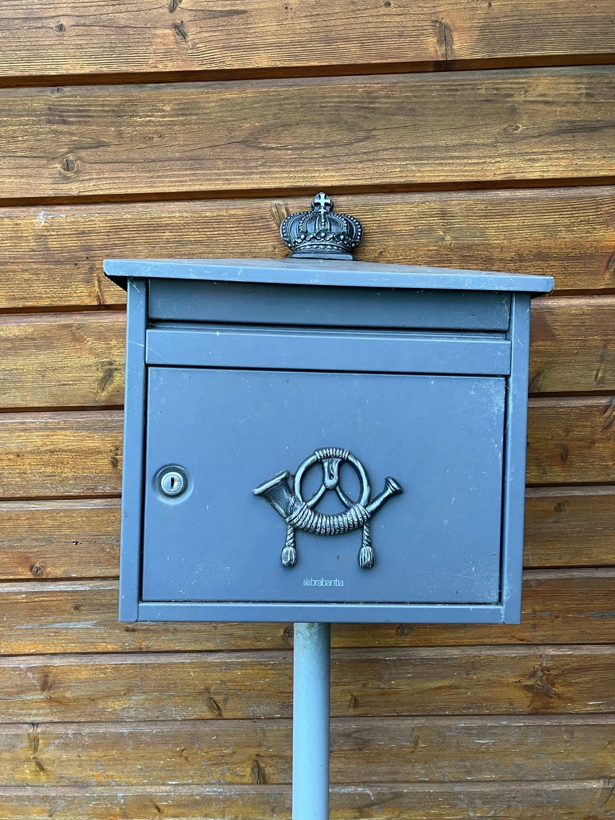 Brabantia Brievenbus voor muur of pilaar (excl. slotje), Ophalen, Gebruikt, Staal, Wandbrievenbus
