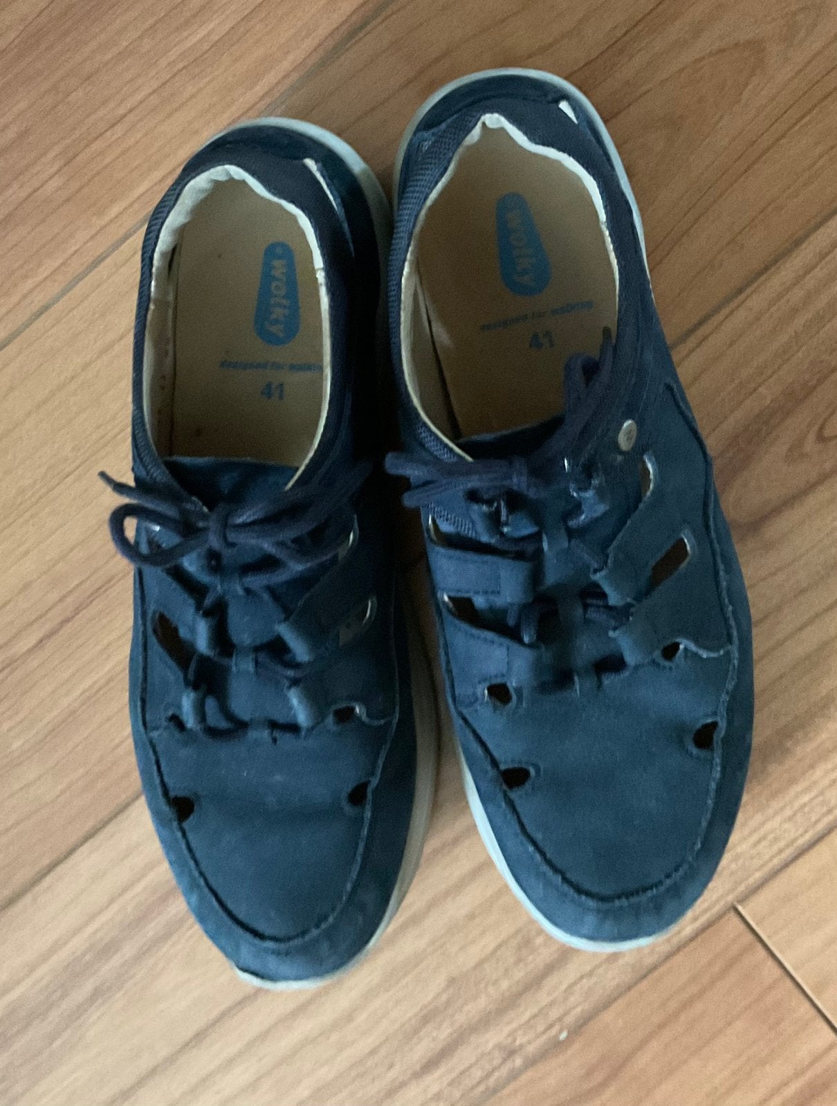 Schoenen Wolky maat 41, Ophalen of Verzenden, Zo goed als nieuw, Blauw, Wandelschoenen