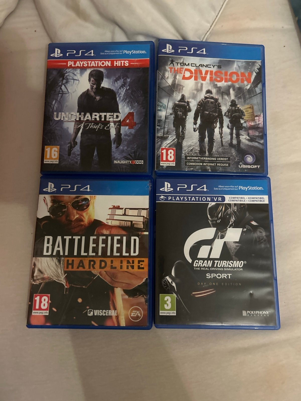 PS4 Games: Uncharted 4, The Division, Battlefield, Gran Turi, Ophalen, Online, Gebruikt, Vanaf 18 jaar