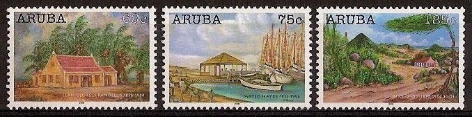 Aruba 355/7 postfris Kunst 2006, Ophalen of Verzenden, Postfris