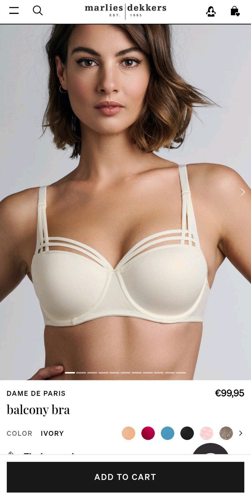 Marlies Dekkers Dame de Paris BH in maat 85B NIEUW, Aubade, Ophalen of Verzenden, Overige kleuren, BH