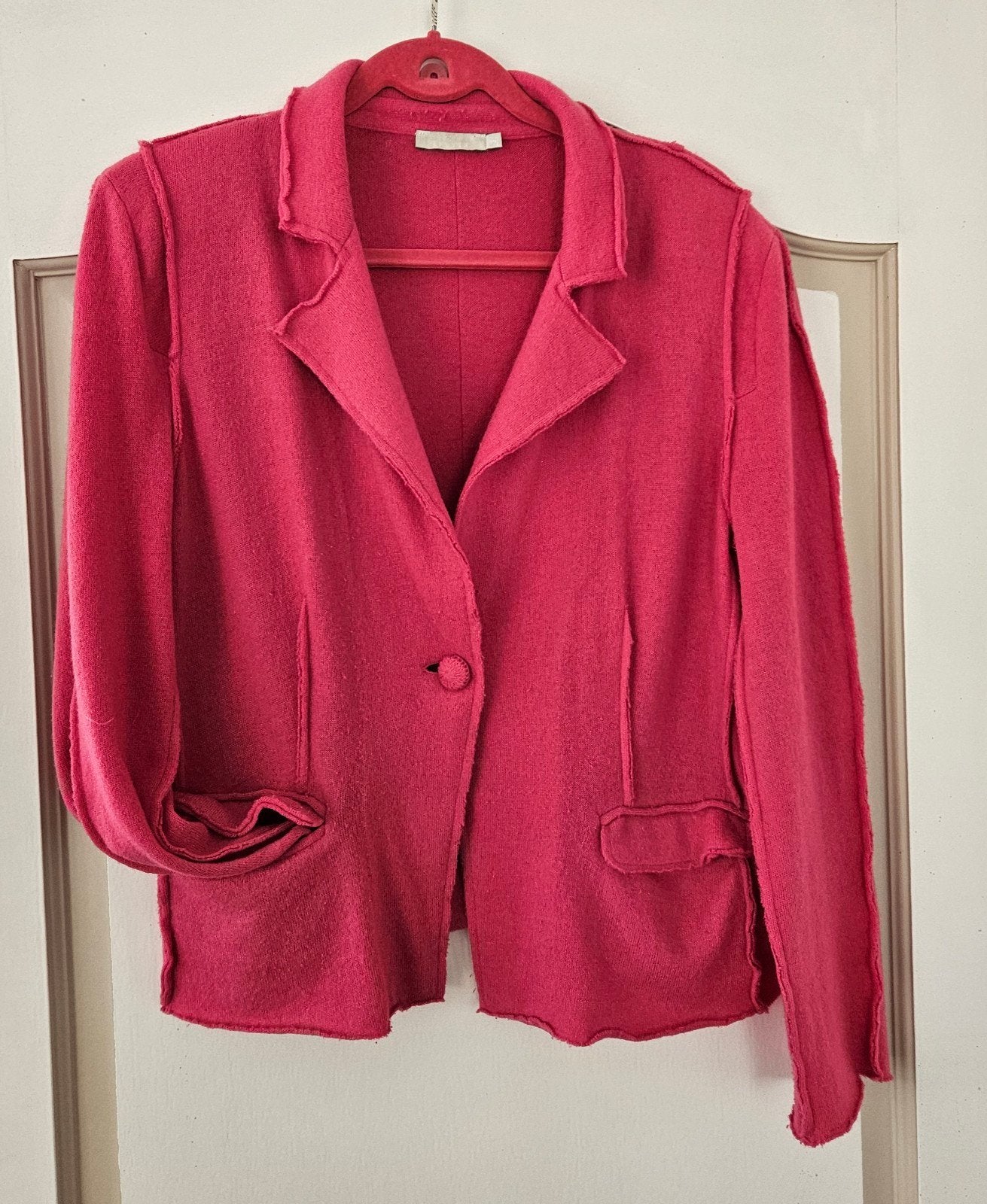 Fuchsia Roze Blazer Maat 44, SYLVER, Maat 42/44 (L), Ophalen of Verzenden, Jasje