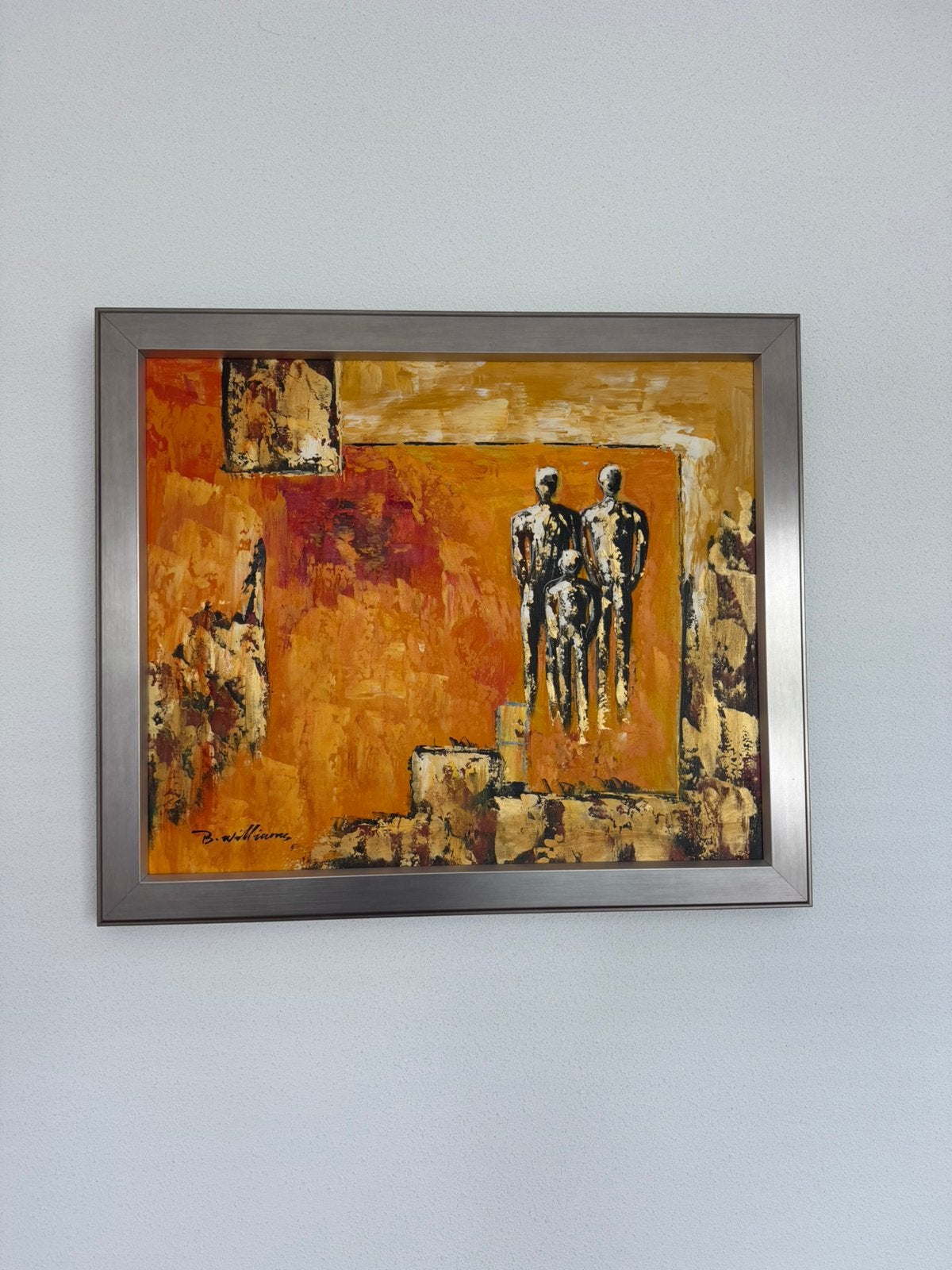 2 prachtige schilderijen van B. Williams, Antiek en Kunst, Kunst | Schilderijen | Abstract, Ophalen of Verzenden
