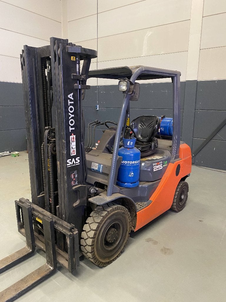 forklift, Heftruck, Ophalen, LPG, Toyoya