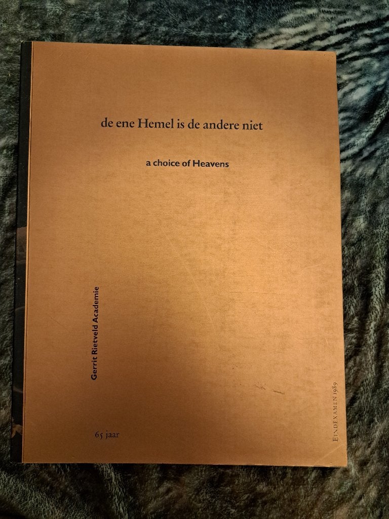 De ene Hemel is de andere niet - Gerrit Rietveld Academie, Ophalen of Verzenden, Zo goed als nieuw, Gerrit Rietveld Academie, Overige onderwerpen