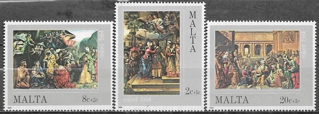 Malta serie Kerstzegels 1984, Verzenden, Malta, Postfris