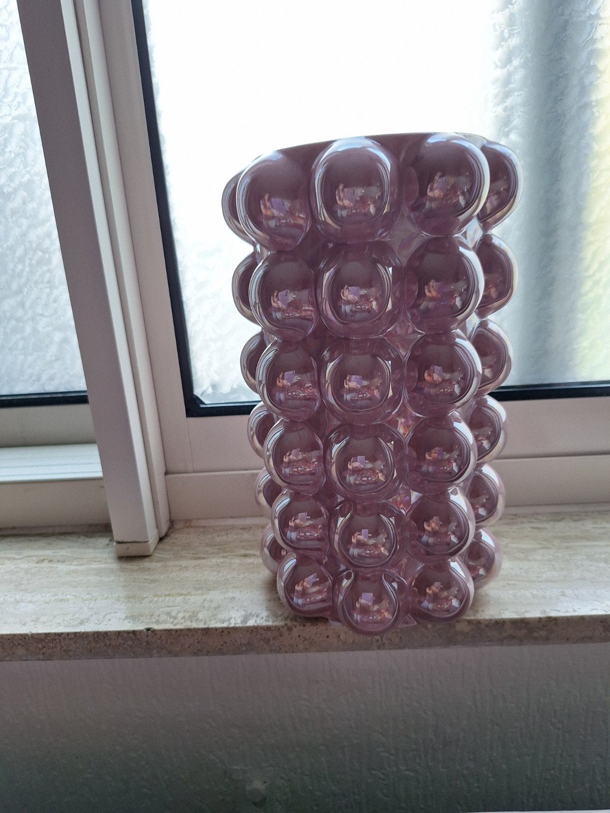 Unieke Roze Bubbels Vaas - Decoratieve Vaas, Ophalen, Nieuw, Roze