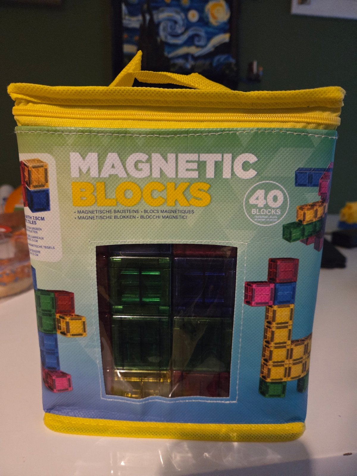 Magnetic Blocks 40-Piece Construction Set, Ophalen of Verzenden, Overige typen