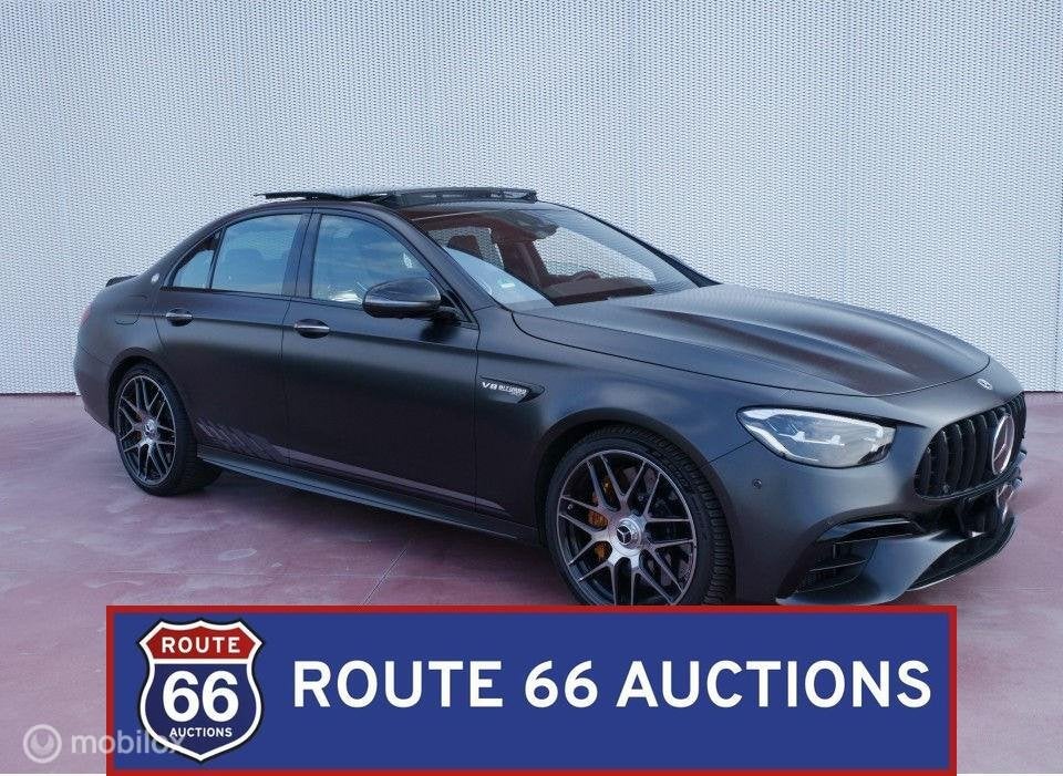 Mercedes-Benz E 63 S AMG Final Edition | 2022 | Route 66 Auc, Auto's, Gebruikt, Overige carrosserieën, Zwart, Bedrijf