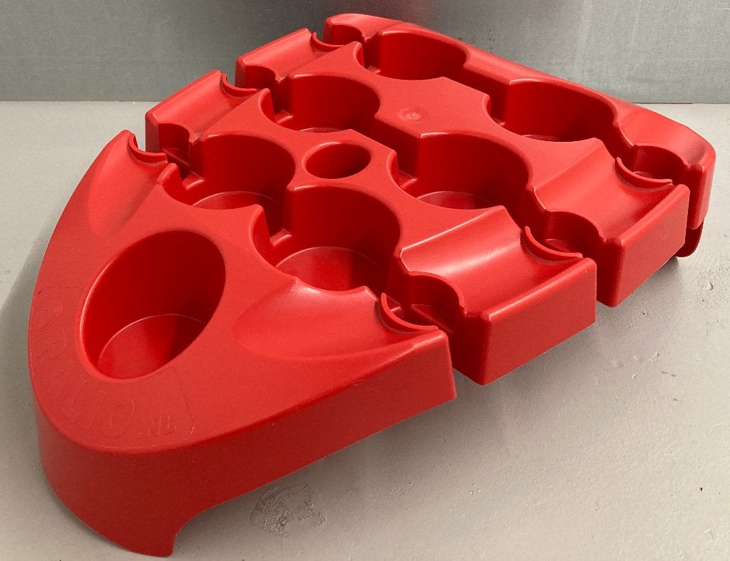 Plastic dienblad(Dollwin/Palio/Salsa,45x34x17cm|design/rood), Ophalen, Kunststof, Nieuw, Afgeronde hoeken