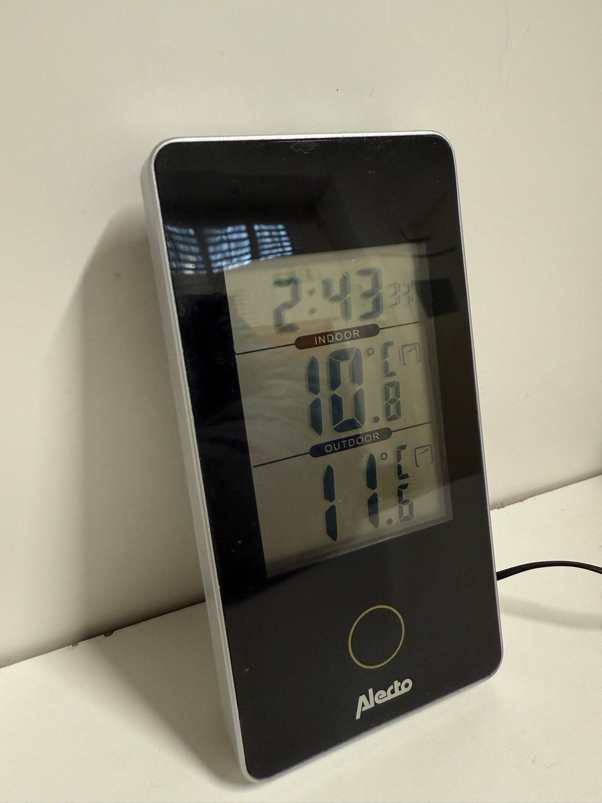 Alecto Digitale Thermometer voor Binnen en Buiten, Ophalen of Verzenden, Zo goed als nieuw, Weerstation