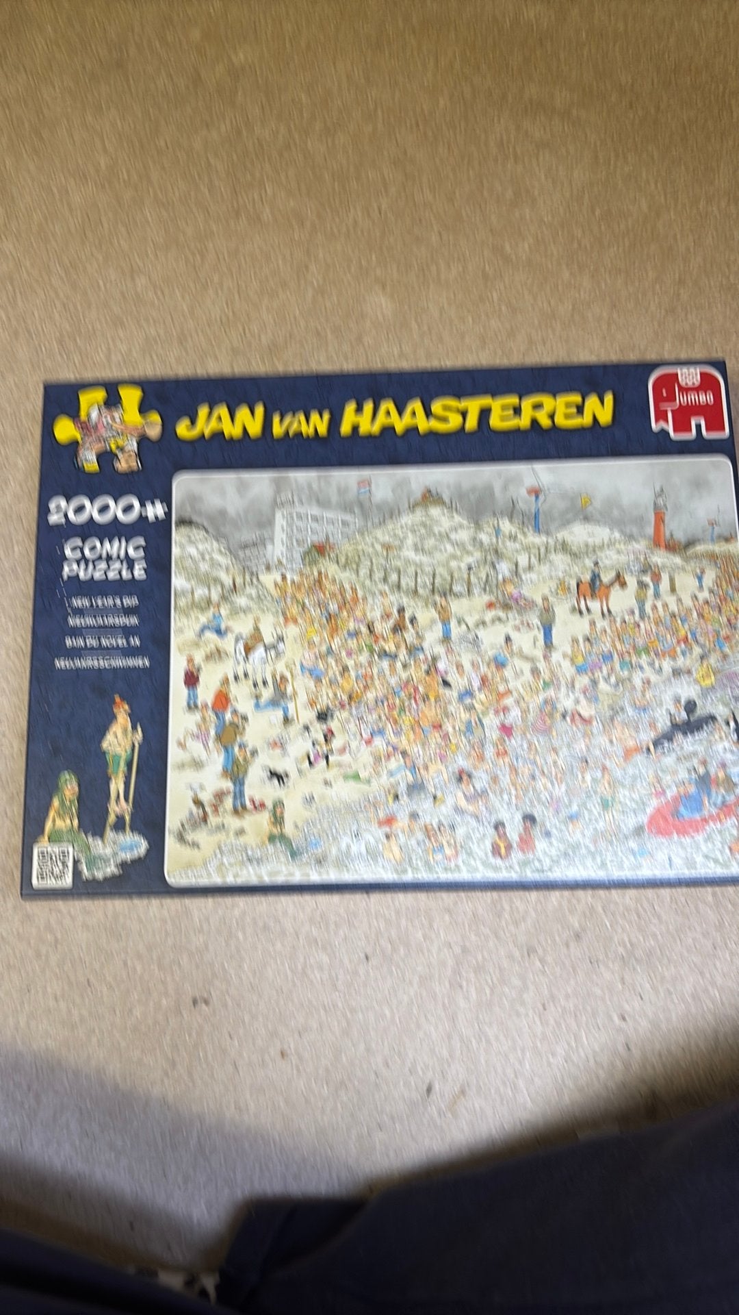 Jan van Haasteren 2000 stukjes Nieuwjaarsduik, Hobby en Vrije tijd, Ophalen, Meer dan 1500 stukjes, Zo goed als nieuw