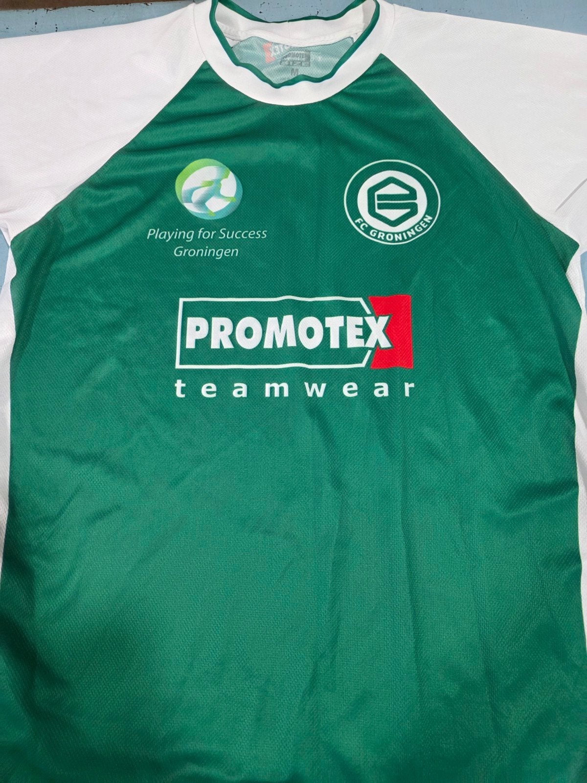 FC Groningen Promotex Teamwear Voetbalshirt Maat M, Maat 48/50 (M), Promotex Teamwear, Ophalen of Verzenden, Zo goed als nieuw