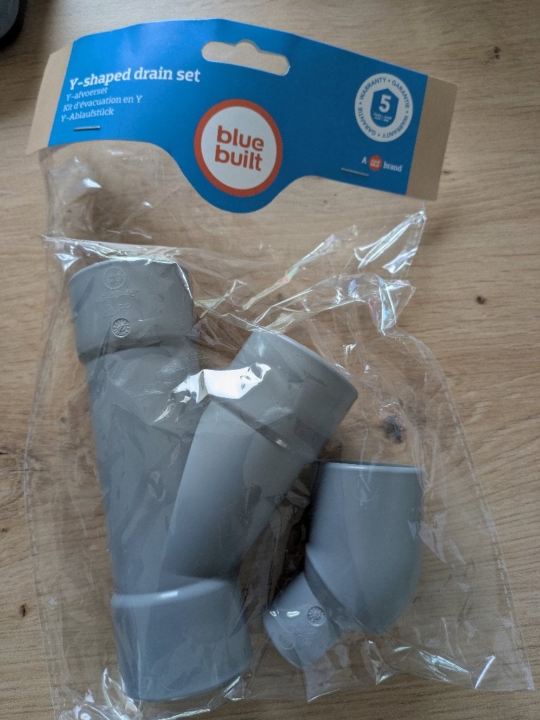 Y-afvoerset wasmachine (Coolblue, nieuw in verpakking), Ophalen of Verzenden, Nieuw