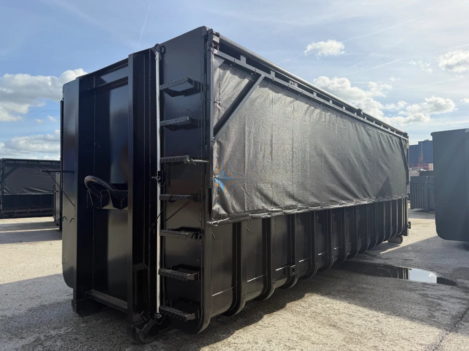 Sidalco 40m3 klapnet container ral 9005 (bj 2026)