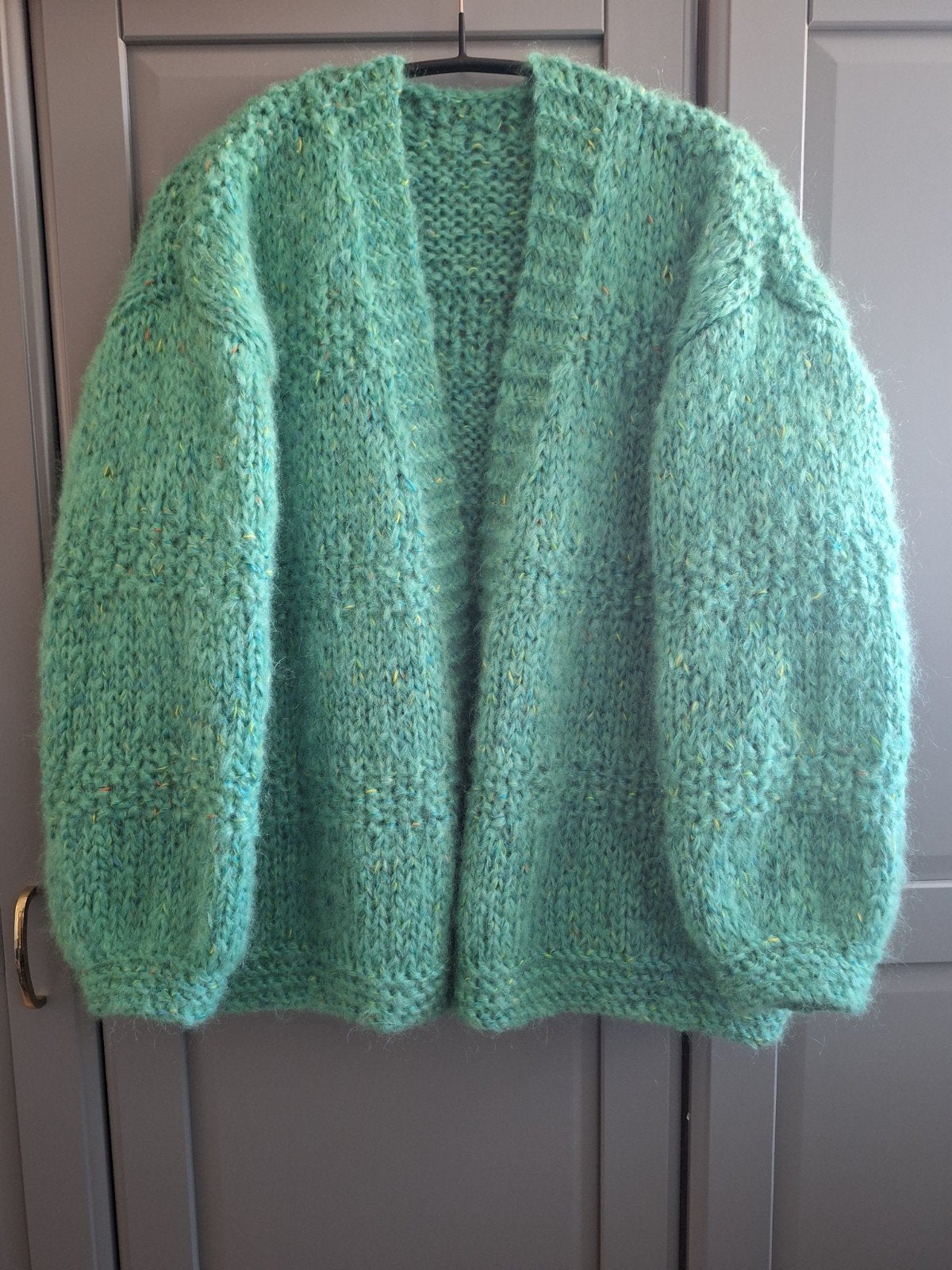 Nieuw handgemaakt mohair vest, grote maat, Maat 46/48 (XL) of groter, Nieuw, Ophalen of Verzenden, Handgemaakt