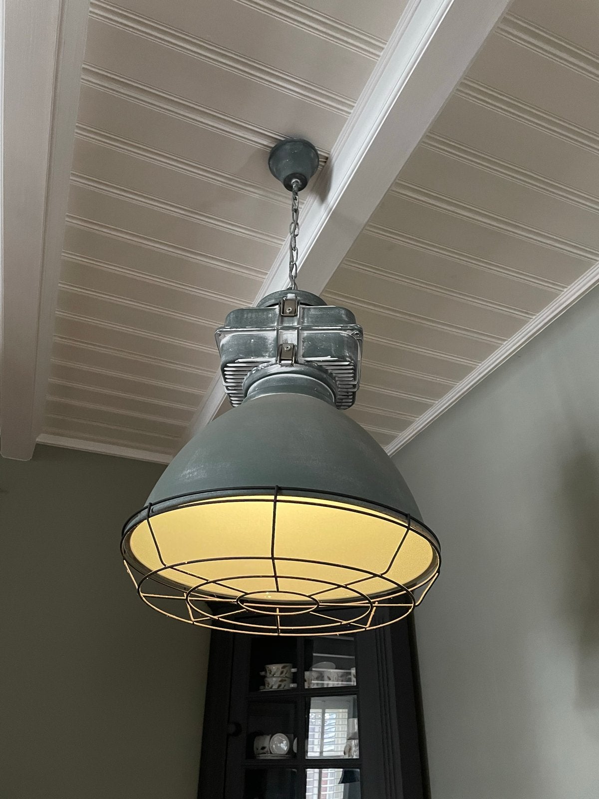 Industriële hanglamp, Ophalen, Zo goed als nieuw, Metaal, E27 (groot)