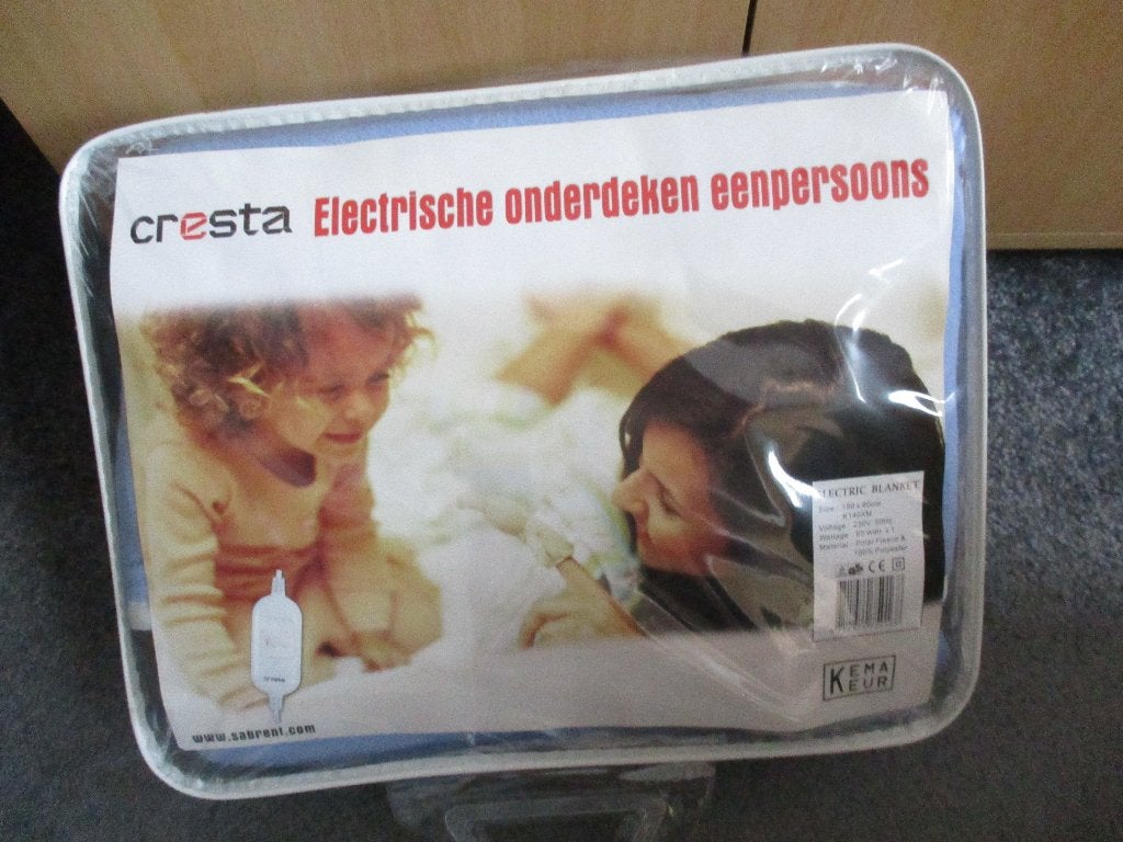 cresta elektrische deken 1 persoons, Huis en Inrichting, Gebruikt, Eenpersoons, Wit, Overige typen
