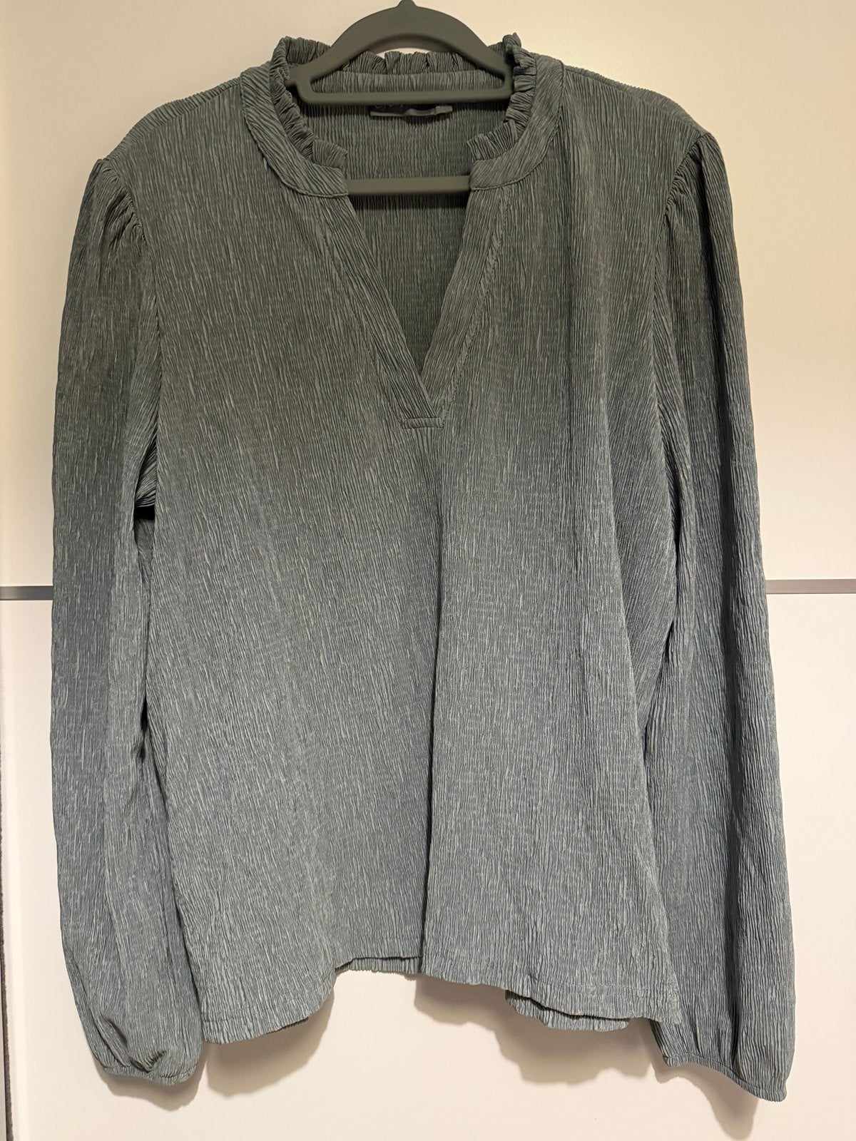 Geisha blouse S/36 groen gerimpeld, Ophalen of Verzenden, Zo goed als nieuw, Maat 36 (S), Groen