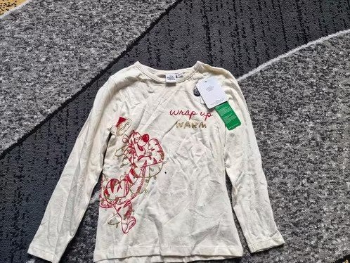 Beige winnie the pooh shirt Maat 110 h3, Zeeman, Jongen of Meisje, Onbekend, Nieuw
