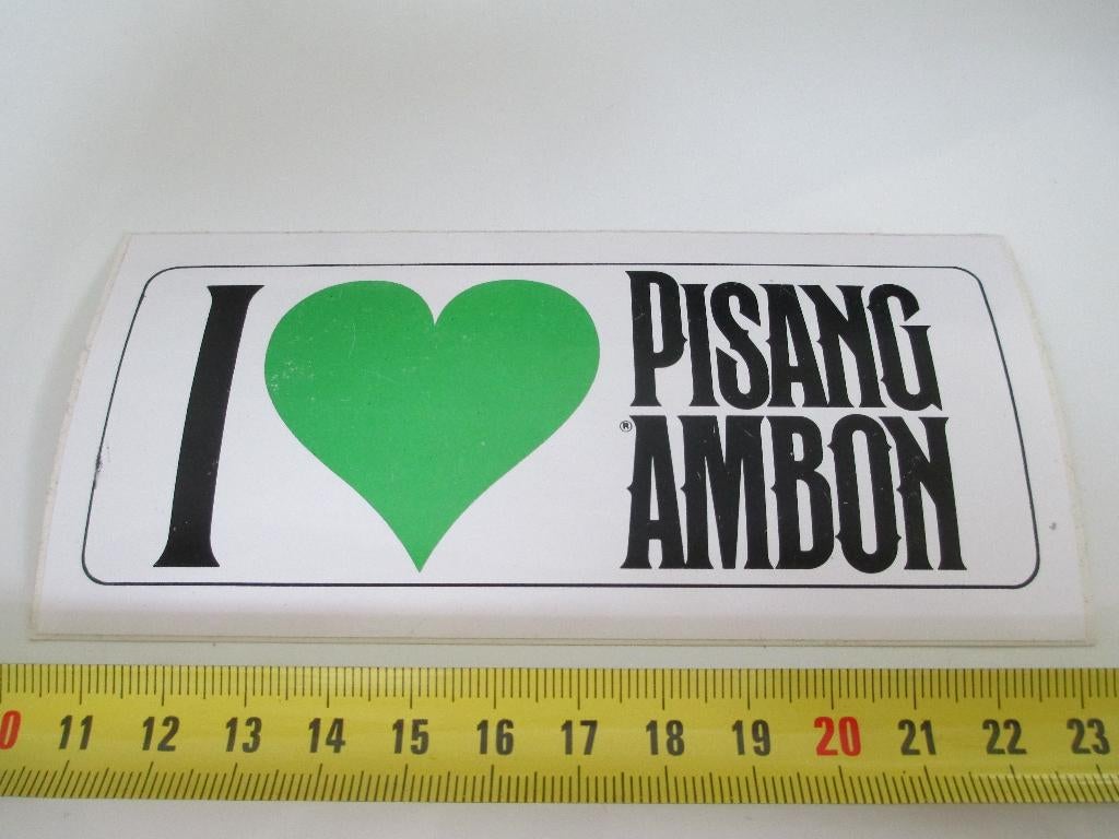 sticker I LOVE Pisang Ambon, Ophalen, Zo goed als nieuw