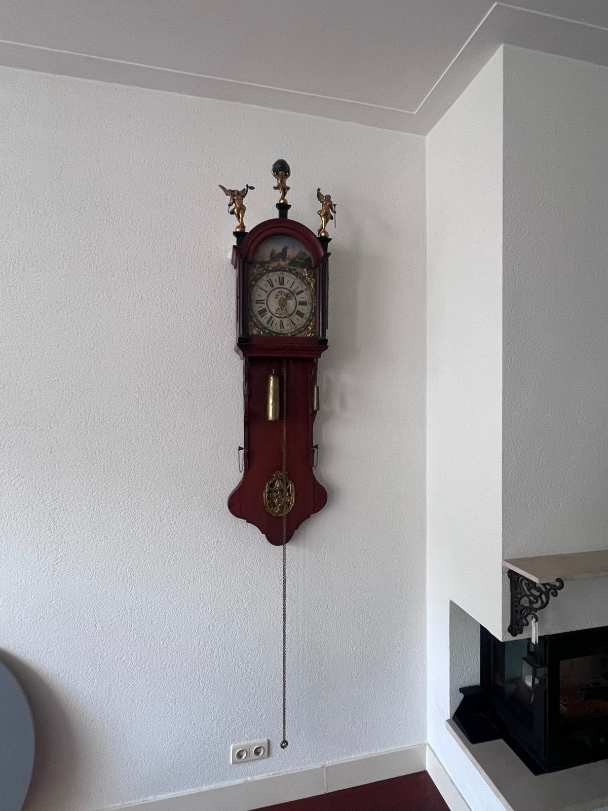 Antieke Friese Staartklok - Prachtig Handwerk, Ophalen