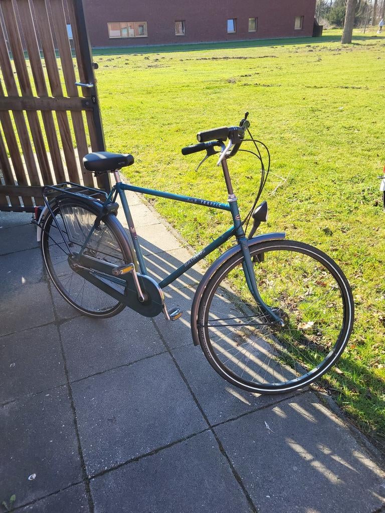 Batavus Traffic herenfiets - Groen, 53 tot 57 cm, Ophalen, Gebruikt, Batavus