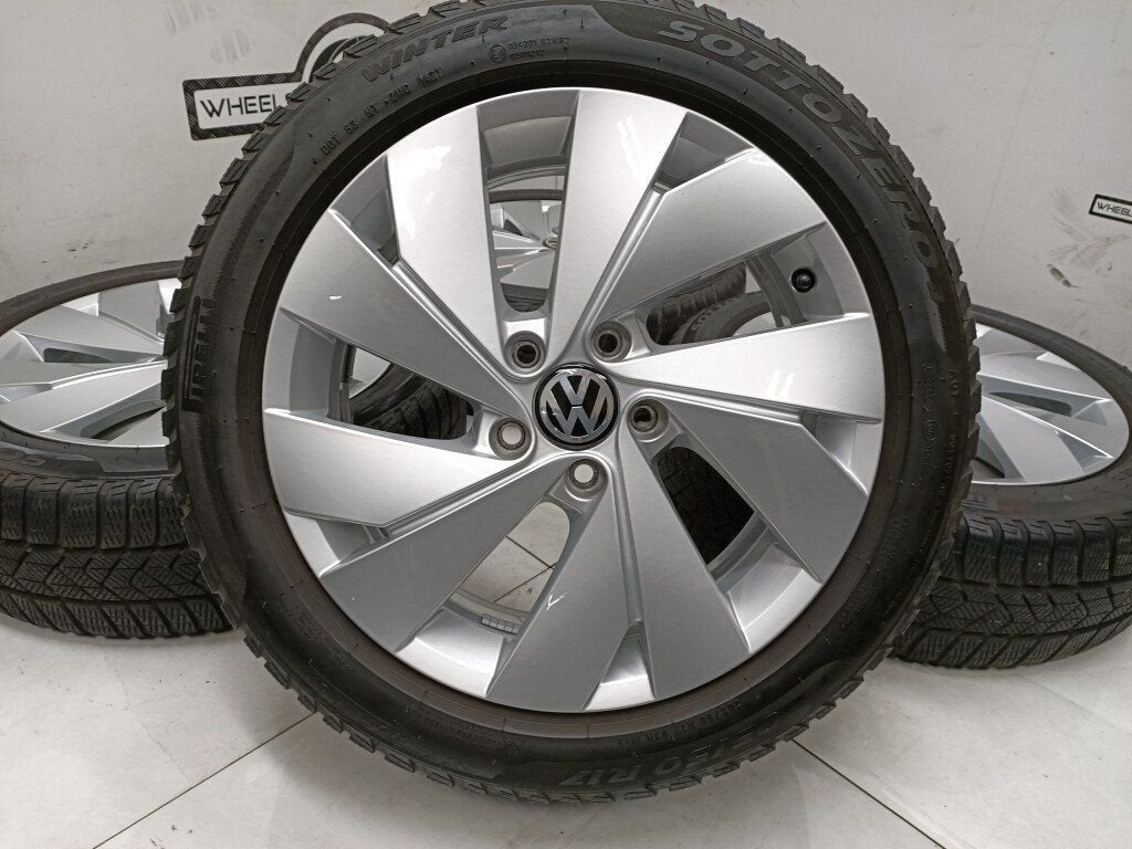 VW Golf 8 GTI Belmont velgen 17"inch winterbanden 5x112, Ophalen, Gebruikt, 17 inch, Banden en Velgen