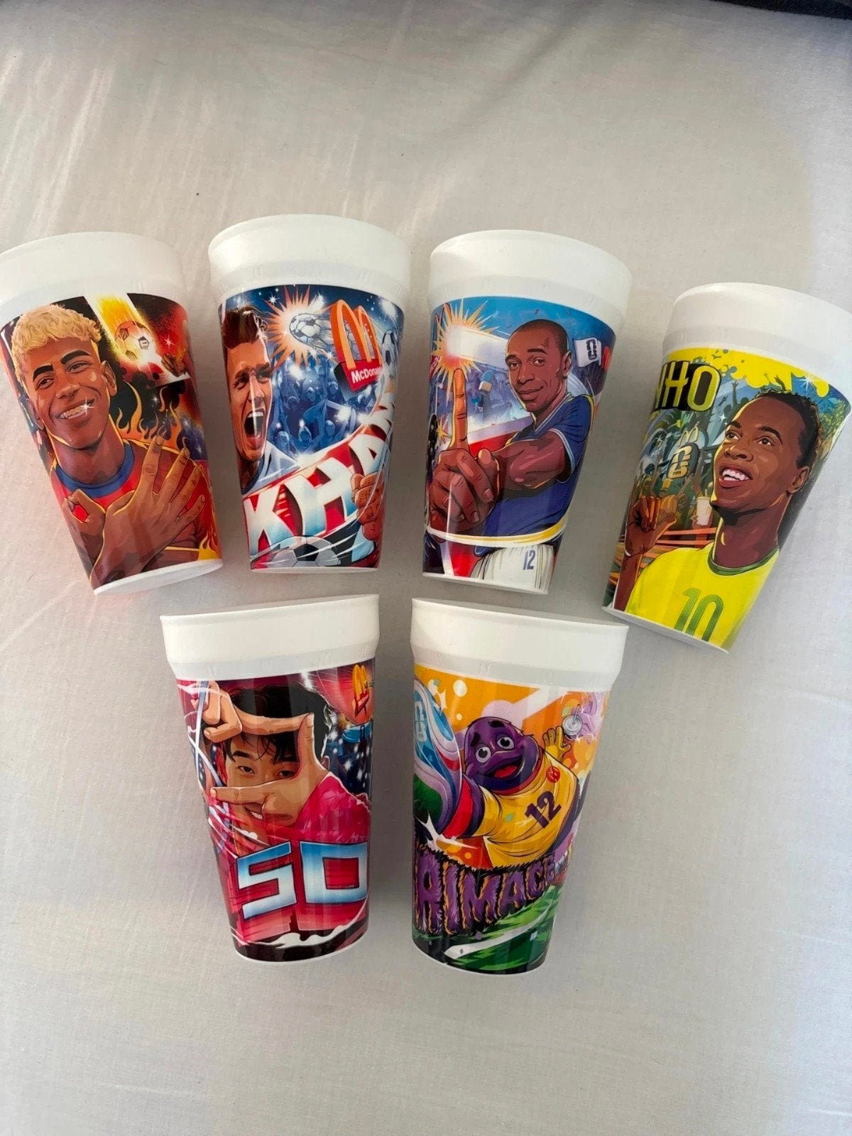 Complete set van 6 McDonald's WK 2026 Voetbalbekers, Verzamelen, Ophalen of Verzenden, Zo goed als nieuw, Overige sporten, Overige typen