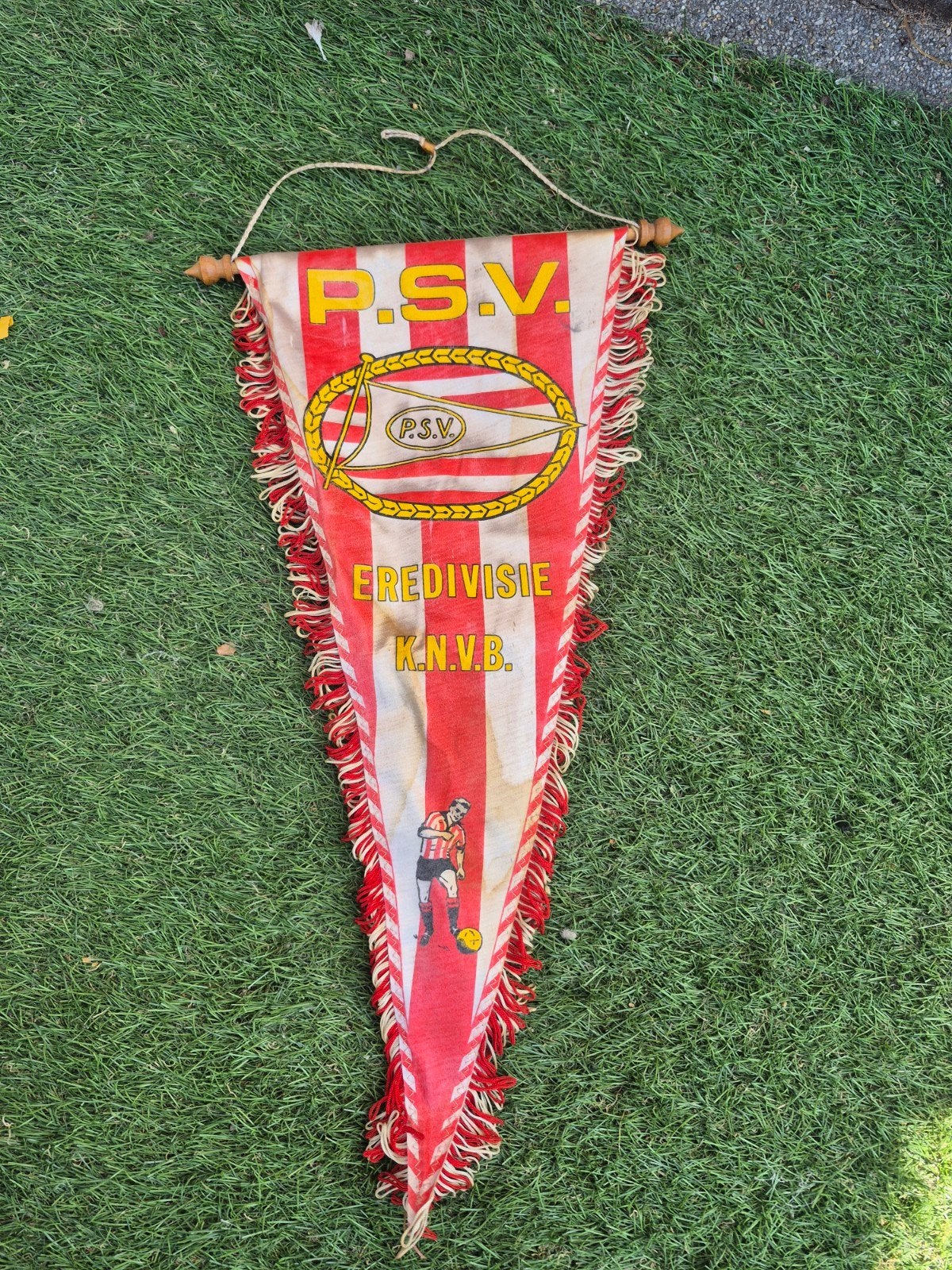 Vintage PSV Eredivisie KNVB Vaantje, Ophalen of Verzenden, Gebruikt, PSV, Vaantje of Sjaal