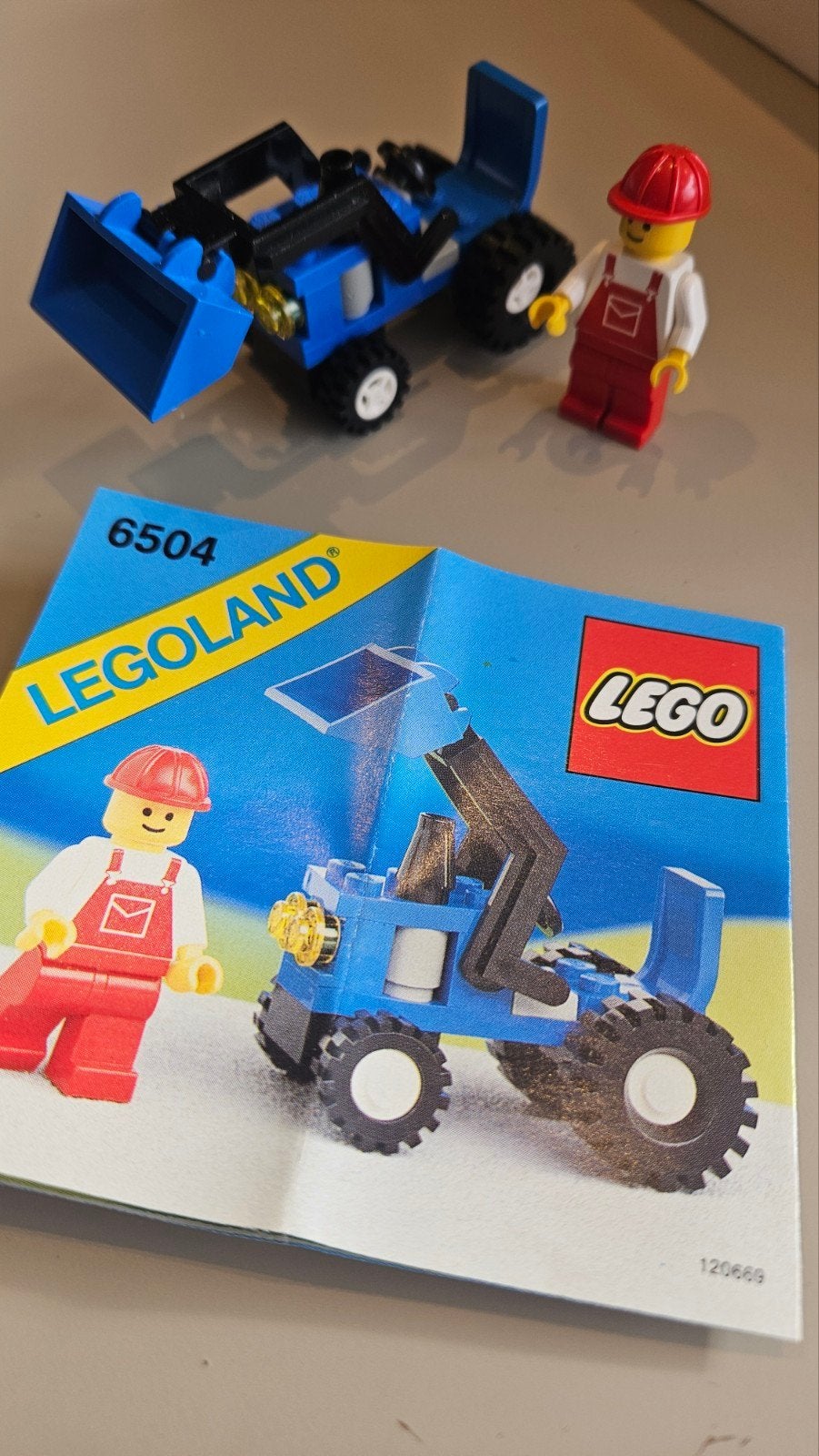 Lego Legoland 6504 Tractor met Minifiguur en Instructies, Kinderen en Baby's, Speelgoed | Duplo en Lego, Compleet, Gebruikt, Lego