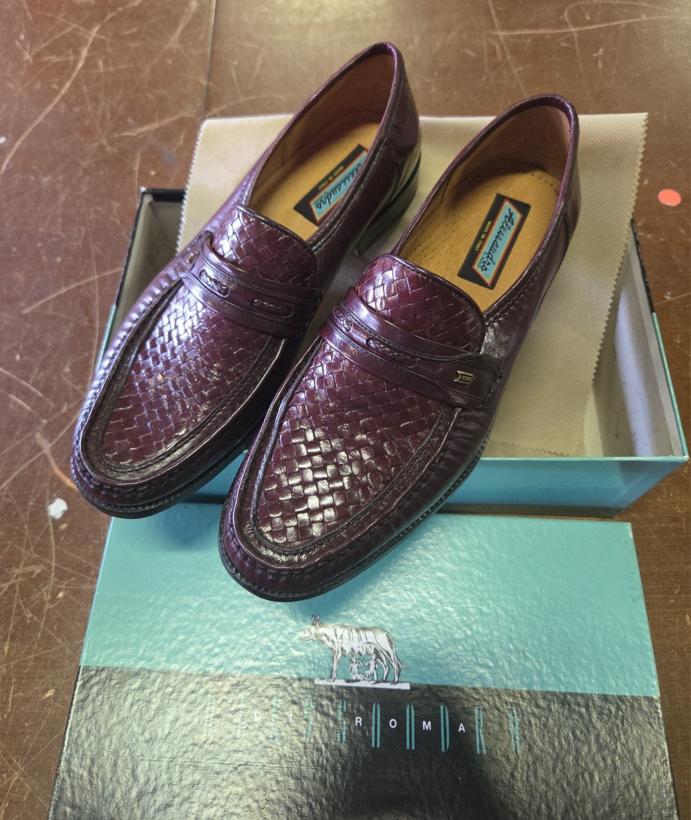 Alessandro di roma loafers bruin maat 44, Loafers, Bruin, Ophalen of Verzenden, Zo goed als nieuw