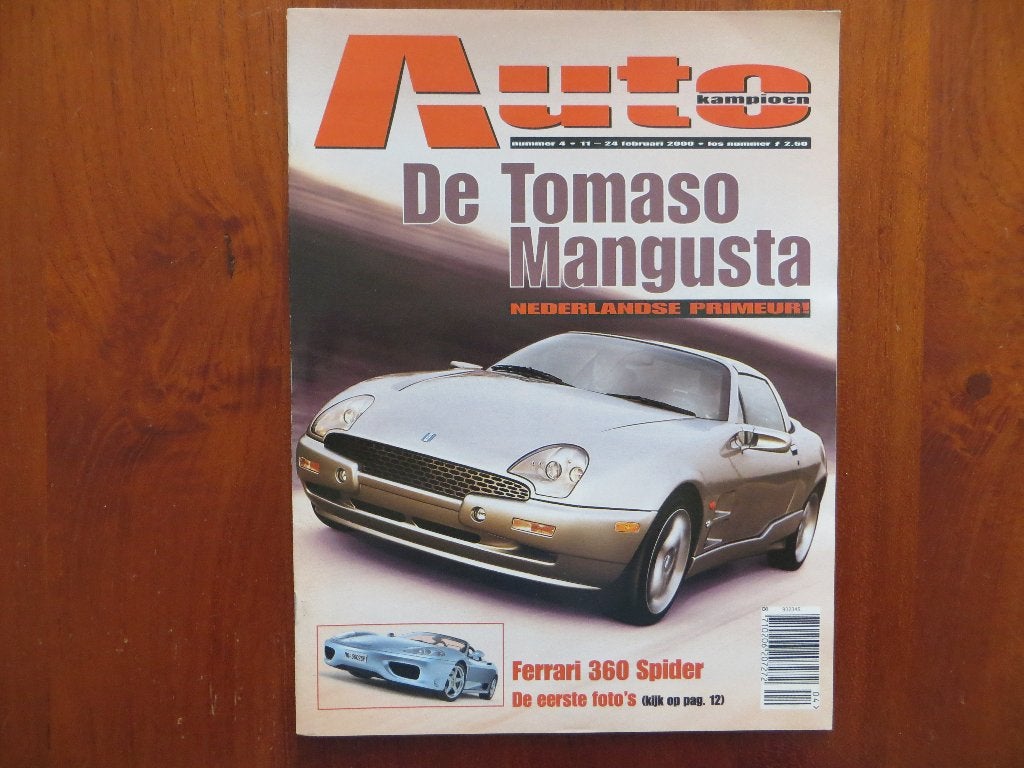 Autokampioen 4 2000 De Tomaso Mangusta, Ferrari 360 Spider, Ophalen of Verzenden, Nieuw, Ferrari
