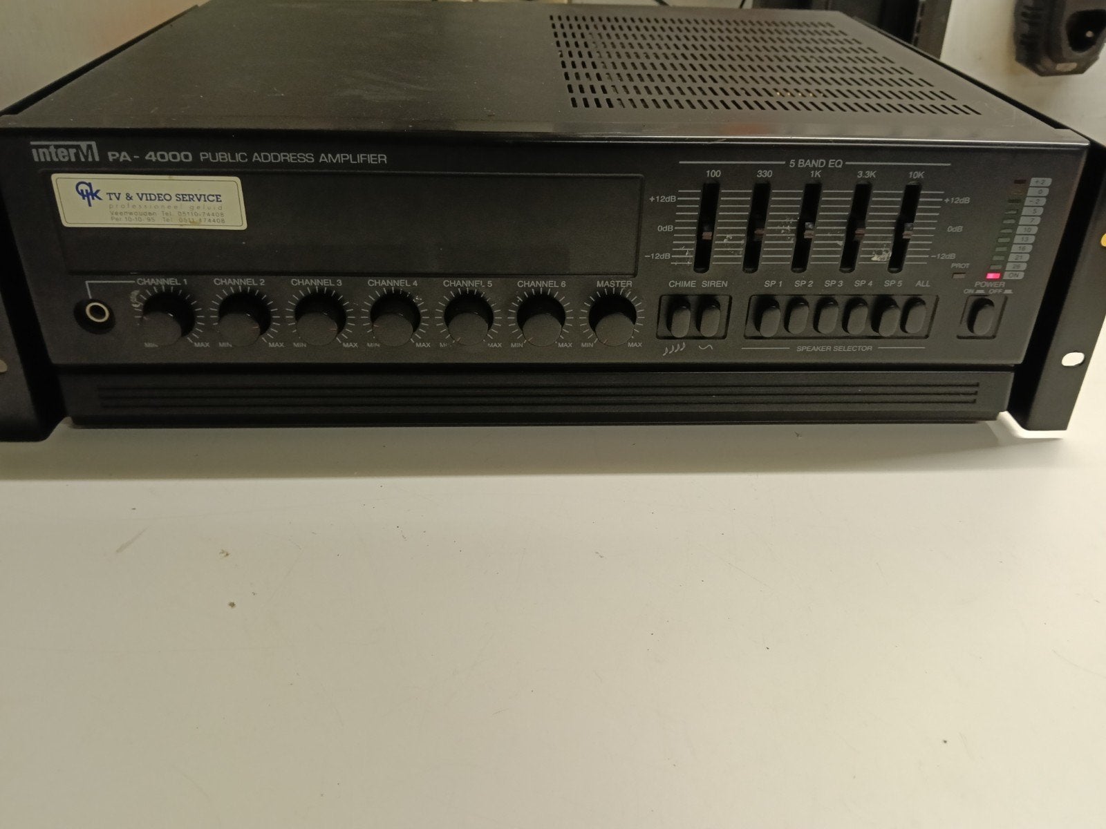 InterM PA-4000 Public Address Versterker 120W, Audio, Tv en Foto, Overige merken, Ophalen of Verzenden, 120 watt of meer, Gebruikt