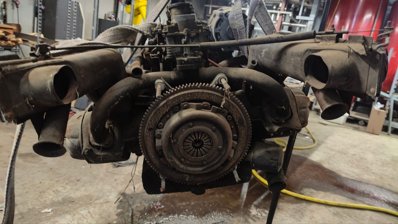 Citroën 2CV 602cc Motor (AM) + Versnellingsbak -Motor is LOS, Ophalen, Gebruikt, Citroën
